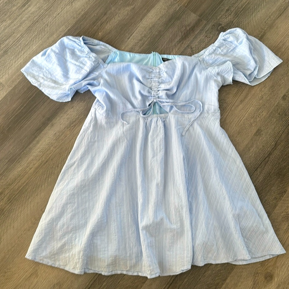 Donated *SHEIN Soft Blue Off-Shoulder Dress